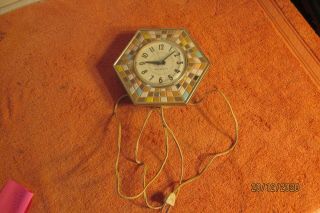 Vintage Ge General Electric Telechron Wall Clock Model 2118a