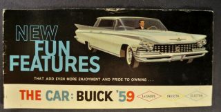 1959 Buick Features Brochure Lesabre Electra Invicta 59