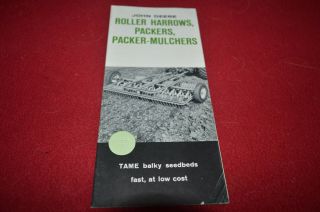 John Deere Roller Harrows Packers Packer - Mulch For 1960 Dealer 