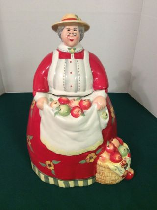 Cracker Barrel Country Store Granny Or Apple Lady By Susan Winget Cookie Jar