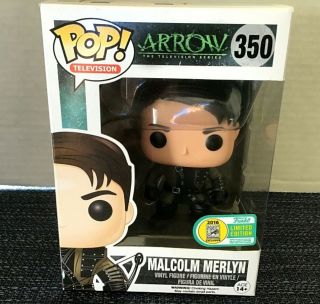 Sdcc Comic Con 2015 Funko T.  V.  The Arrow 350 Malcolm Merlyn Limited Edition Pop