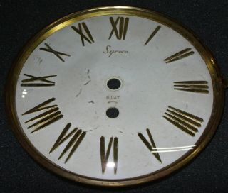 Dial Face And Bezel For A Vintage Syroco Molded Plastic Banjo Clock.
