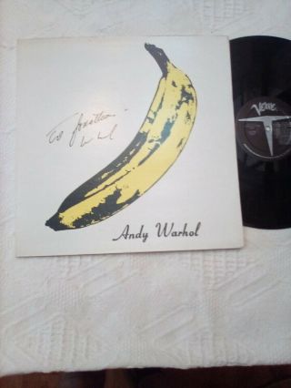 The Velvet Underground & Nico Lp Verve Polygram Banana Cover Lou Reed? Signed?