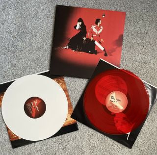 The White Stripes Elephant 1st Press Red/white Vinyl Lp V2 Third Man 2003 Ex/ex