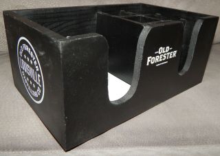 Old Forester Distilling Louisville Wood Table Caddy 6 Compartment Condiment Nap