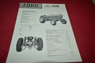 Ford 2000 Tractor Dealer 