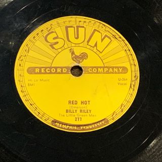 Memphis Rockabilly 78 Billy Riley - Red Hot/pearly Lee Sun 277 Killer Vg