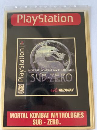 Mortal Kombat Mythologies: Sub - Zero Ps1 Game Hanger - Target - Toys R Us - Walmart