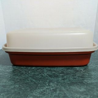Tupperware 1294 - 4 Season N Serve Meat Keeper Marinade Container W/ Lid Paprika 2