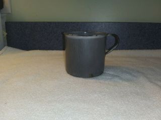 Gray Graniteware Enamelware Strait Cup Or Mug