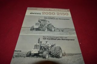Oliver Tractor 2050 2150 Tractor From 1968 Dealer 