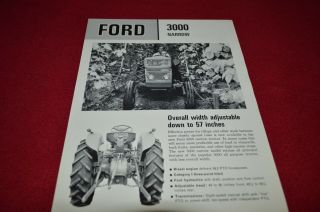 Ford 3000 Narrow Tractor Dealer 