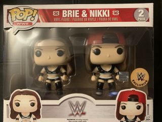Funko Pop Brie And Nikki Bella Twins Black Uniforms Wwe Exclusive