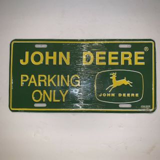 John Deere License Plate John Deere Parking Only Mancave Garage Sign E3
