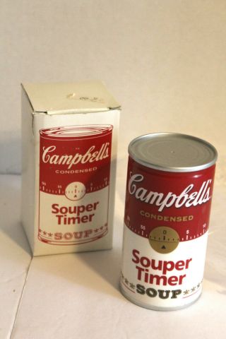 CAMPBELL’S SOUP Kitchen Timer Wind - Up NIB 3