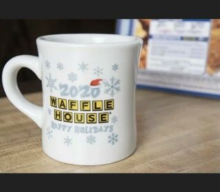 Tuxton Waffle House Happy Holidays 2020 Mug From Box
