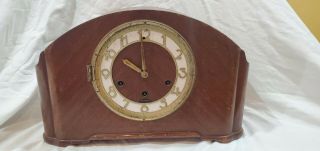 1949 Mid - Century Deco Seth Thomas Mantel Clock No.  124 Simsbury - 1w 8 Day Parts