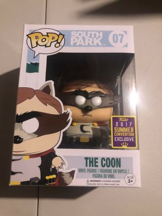 Funko Pop The Coon 07 South Park Sdcc 2017 Summer Convention Exclusive Fs