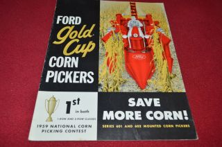 Ford Tractor 601 602 Mounted Corn Pickers Dealer 