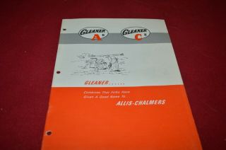 Allis Chalmers Gleaner A Ii C Ii Combine For 1964 Dealer 