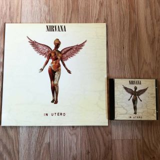[1993 Org Korea Lp] Nirvana - In Utero Vinyl & Us Cd/ Soundgarden Pearl Jam Nofx