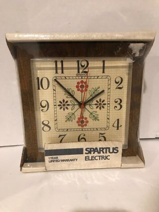 Vintage Spartus Electric - Florette Wall Clock