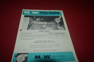 M & W Turbo For Case 930 Tractor Dealer 