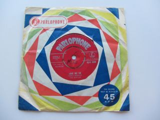 The Beatles 1962 Love Me Do Red Parlophone Z T Tax Code 1 L 1 Gg