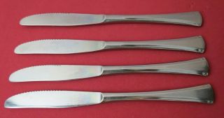 4 Dinner Knives Knife Towle Aurora Stainless Supreme Cutlery Japan 8 3/4 "