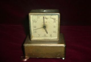 Vintage Semca Swiss Alarm Clock 4 Jewels Or Repairs