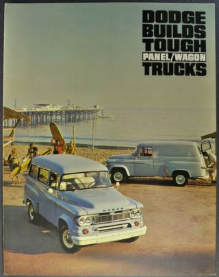 1965 - 1966 Dodge Truck Brochure Folder Panel Wagon Town Wagon