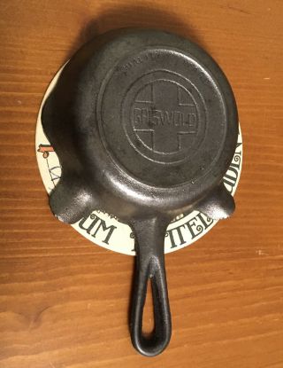 Vintage Griswold Quality Ware Cast Iron Skillet Ashtray Unmarked