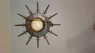 1960 ' s Eames Atomic Era United Wall Clock Mid Century Modern Zodiac Star 2