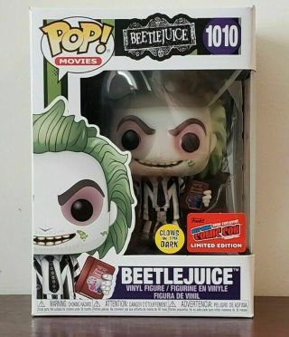 Funko Pop Movies Nycc 2020 Exclusive Beetlejuice With Recently Deceased Book