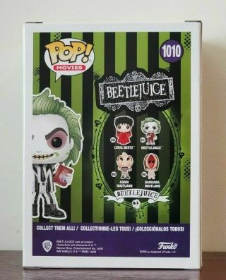 Funko Pop Movies NYCC 2020 Exclusive Beetlejuice with Recently Deceased Book 2