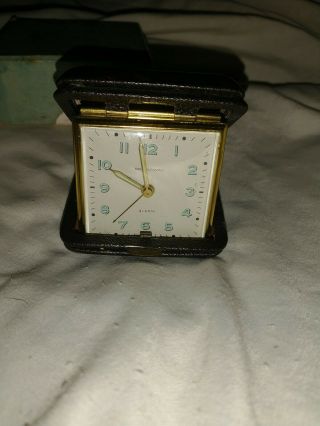 vintage Broadway Traveling Alarm Clock W BOX 2