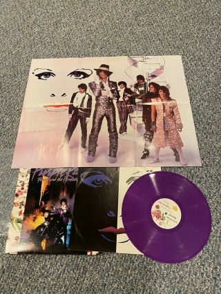 Prince And Purple Rain 12” Lp With Purple Vinyl Album,  Poster And Screenplay