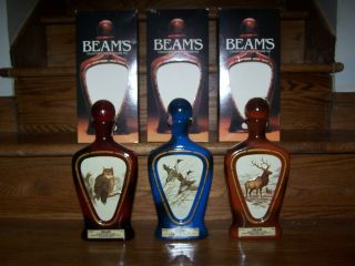 Jim Beam’s Collectors Edition Volume Xvii Whiskey Bottles Complete Set - 1980 