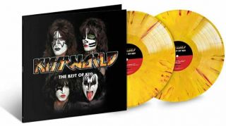 Kissworld The Best Of Kiss Exclusive Limited Edition Yellow & Red 2x Vinyl Lp Nm