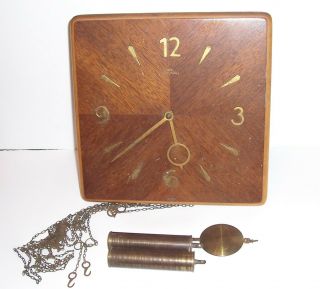 Vintage Art Deco Wall Clock Style King Germany