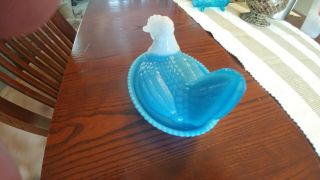 Vintage Collectible - Hen On Nest Glass Dish