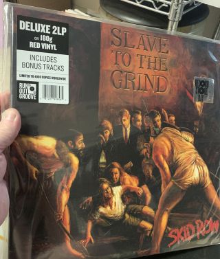 Skid Row Slave To The Grind Rsd Red Vinyl 4,  000 Worldwide