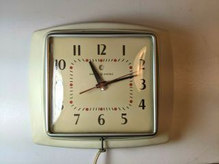 Vintage General Electric Co Wall Clock Model 2h24 Made In Usa