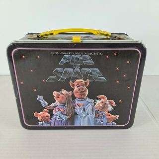 Vintage The Muppet Show “pigs In Space” Muppets Metal Lunch Box Henson Inc.  1977