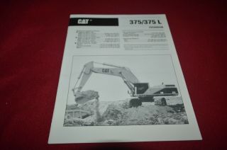 Caterpillar 375b 375b L Hydraulic Excavator Brochure Dcpa14