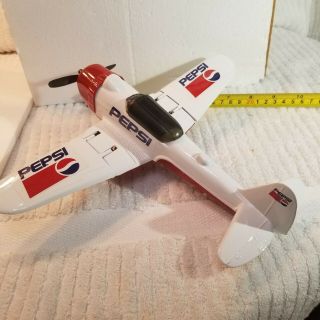Vintage Pepsi Cola Airplane With Folding Wings And Wheel Assembly
