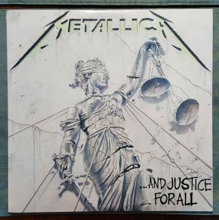 1988 And Justice For All [lp] By Metallica (vinyl,  Elektra) - All Components Vg,