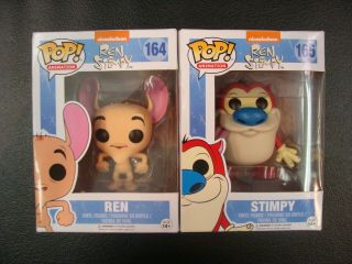 Ren 164 & Stimpy 165 Ren And Stimpy Nickelodeon Funko Pop Figures