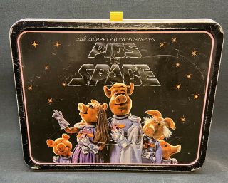 Vintage The Muppet Show “pigs In Space” Muppets Metal Lunch Box Jim Henson 1977