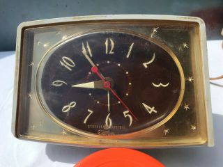 Ge General Electric Telechron Vintage Electric Travel Alarm Clock 7h244